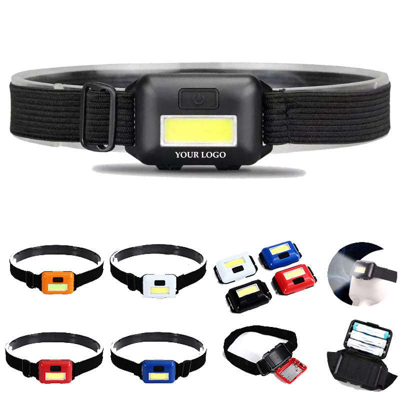 Waterproof Cycling COB Head Light Lamp With Strap 1