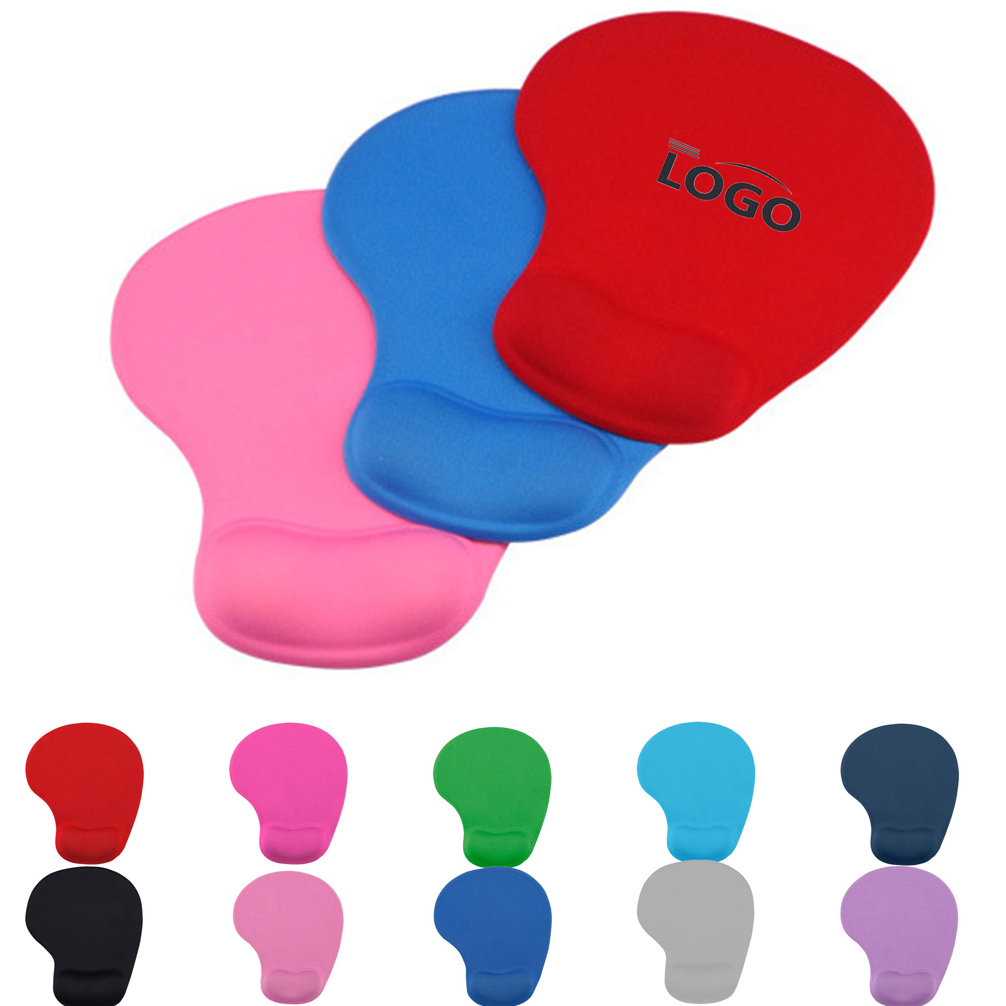 Silicone Mouse Pads With Gel Wrist Support 1