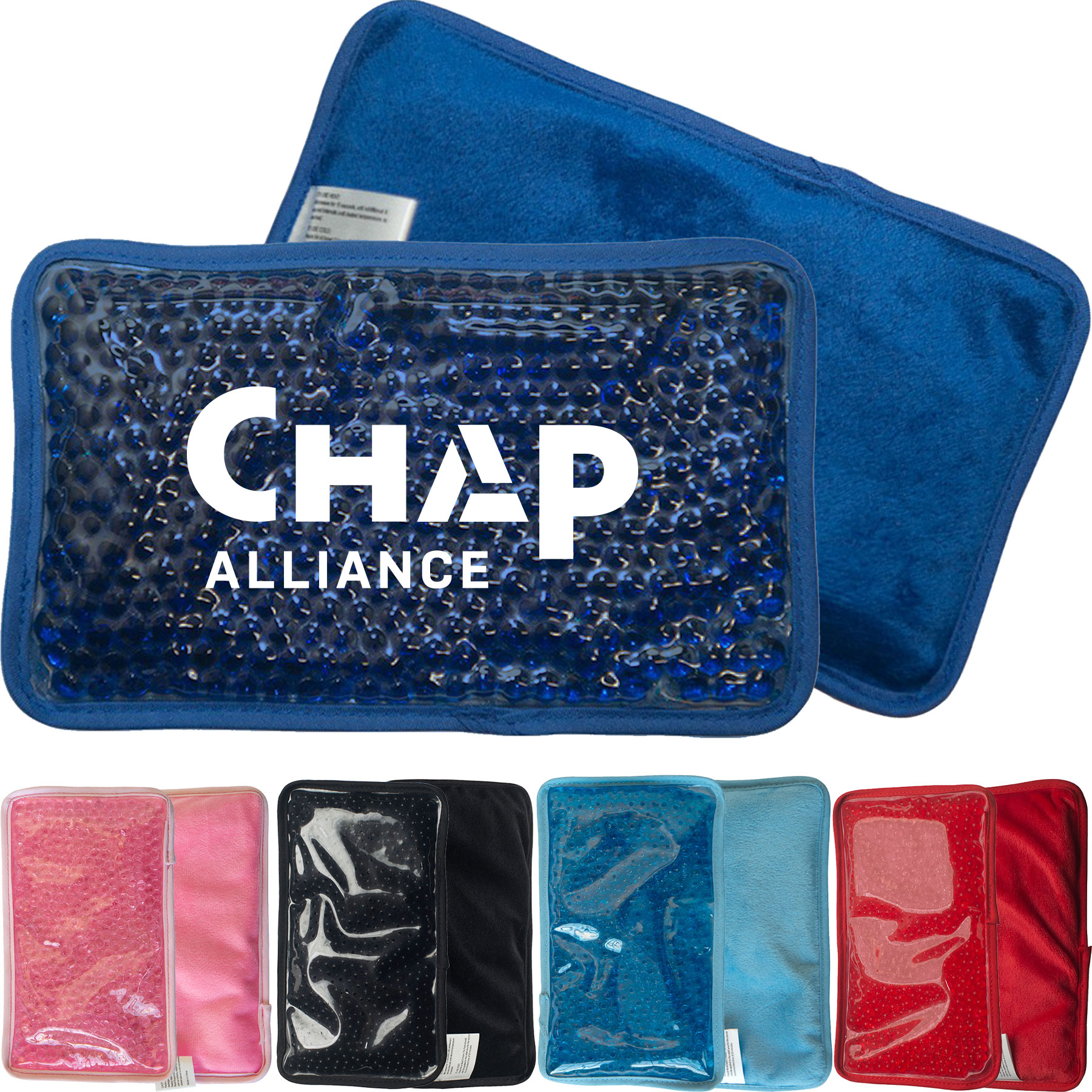 Hot/Cold Plush Gel Bead Packs - Large Rectangle 5