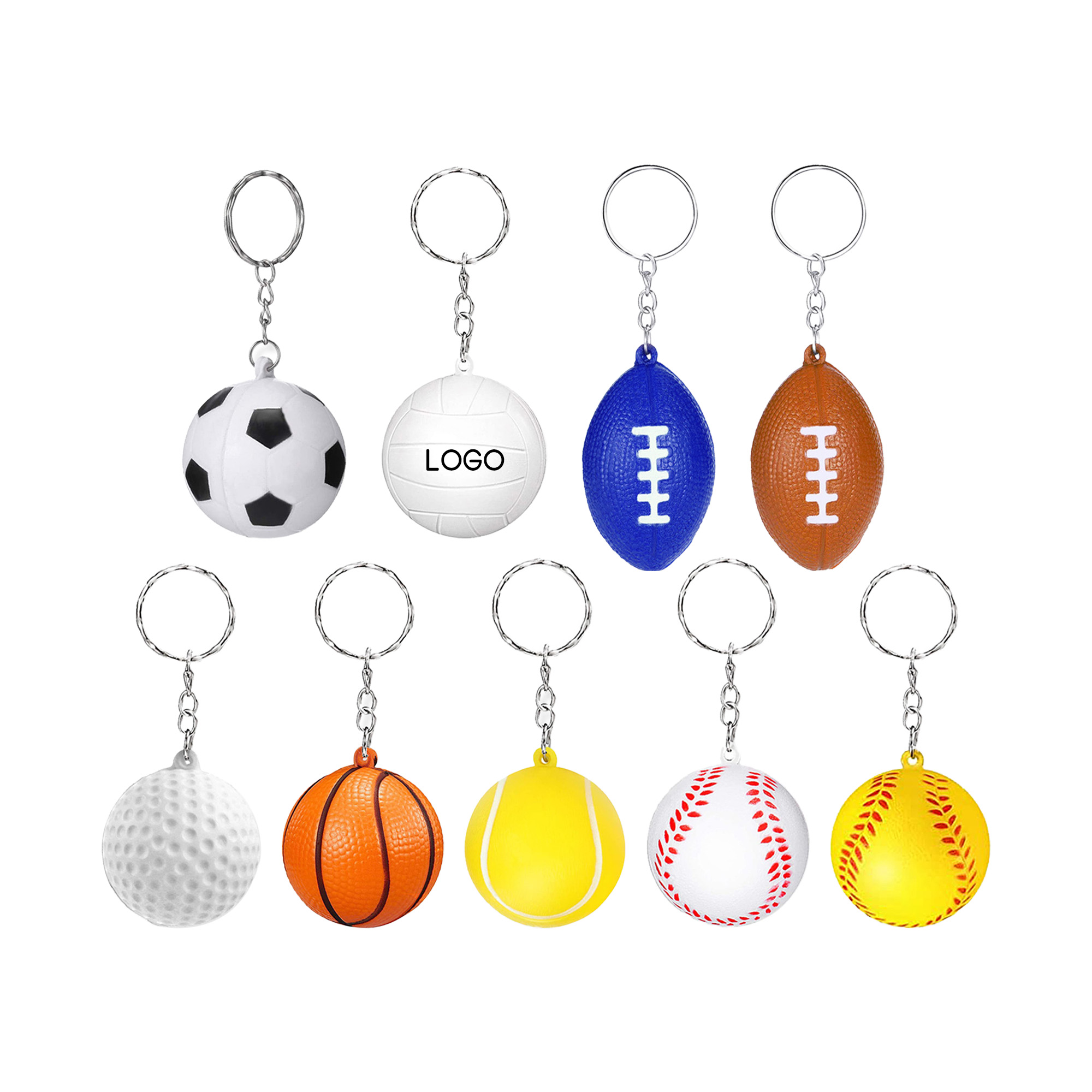 Sport Party Favors Ball Keychain 1