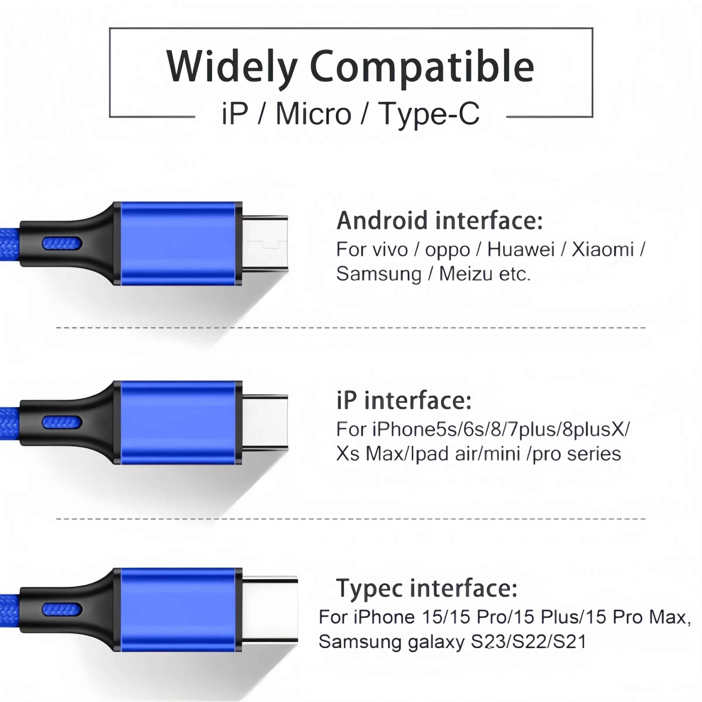 3 in 1 Multiple Charging cable 1