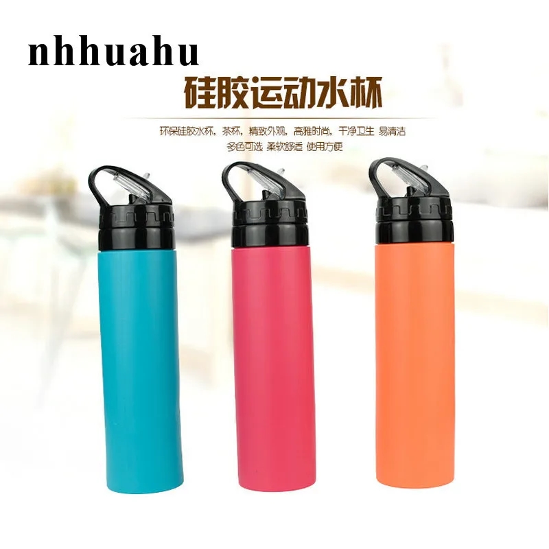 20Oz Silicone Collapsible Cup Folding Sports Water Bottle 4