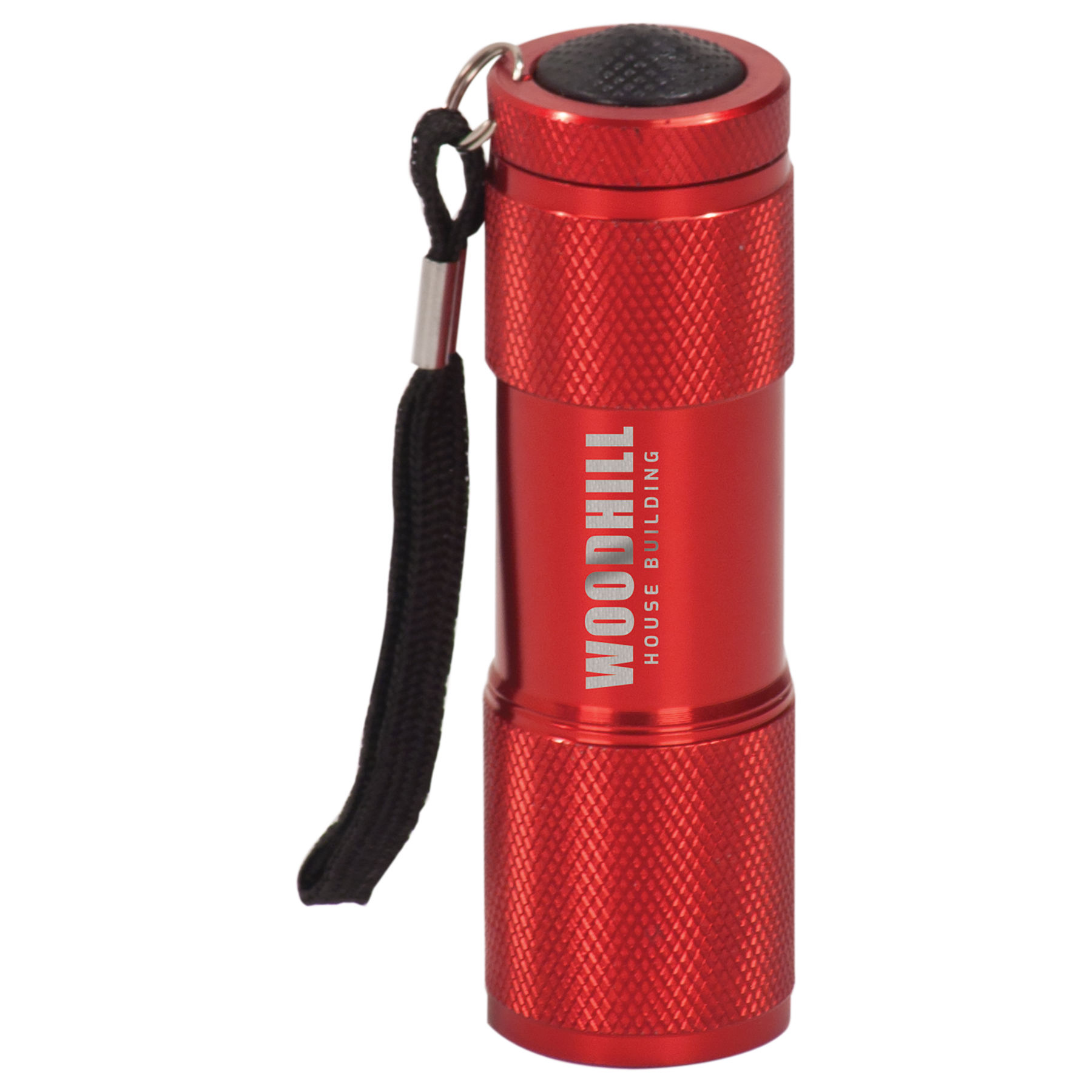 3 3/8" Red 9-LED Flashlight with Strap 1
