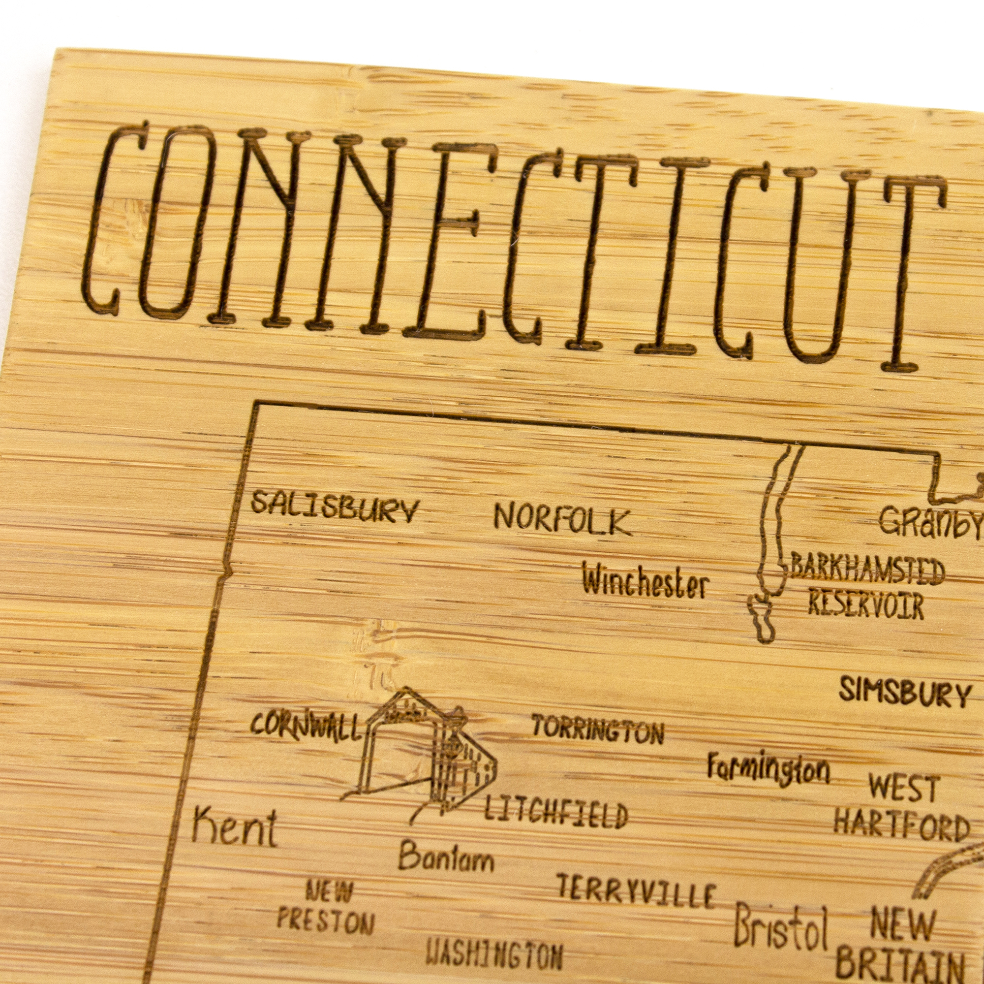 Connecticut Puzzle Coaster Set 6