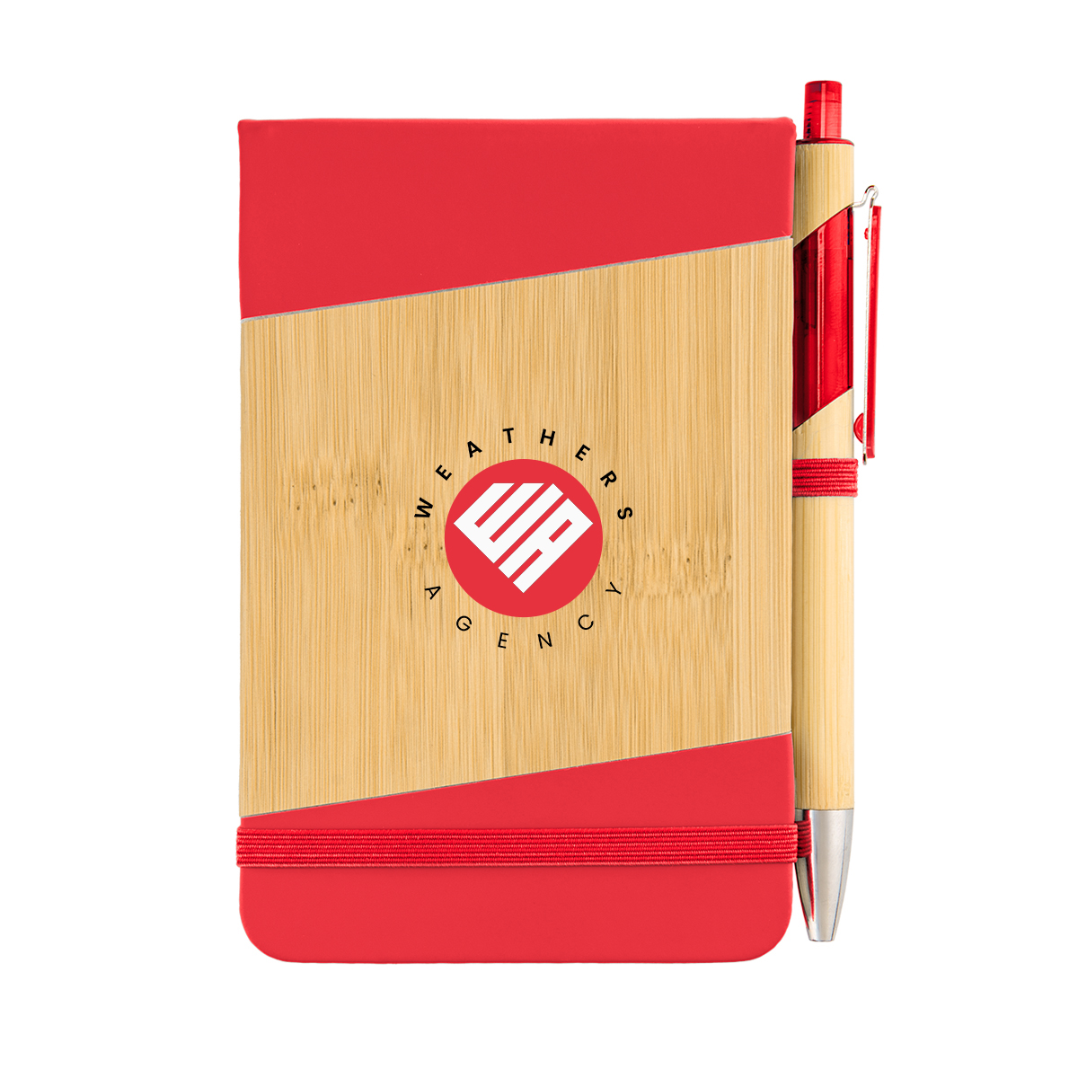Bamboo Look Jotter & Pen 13