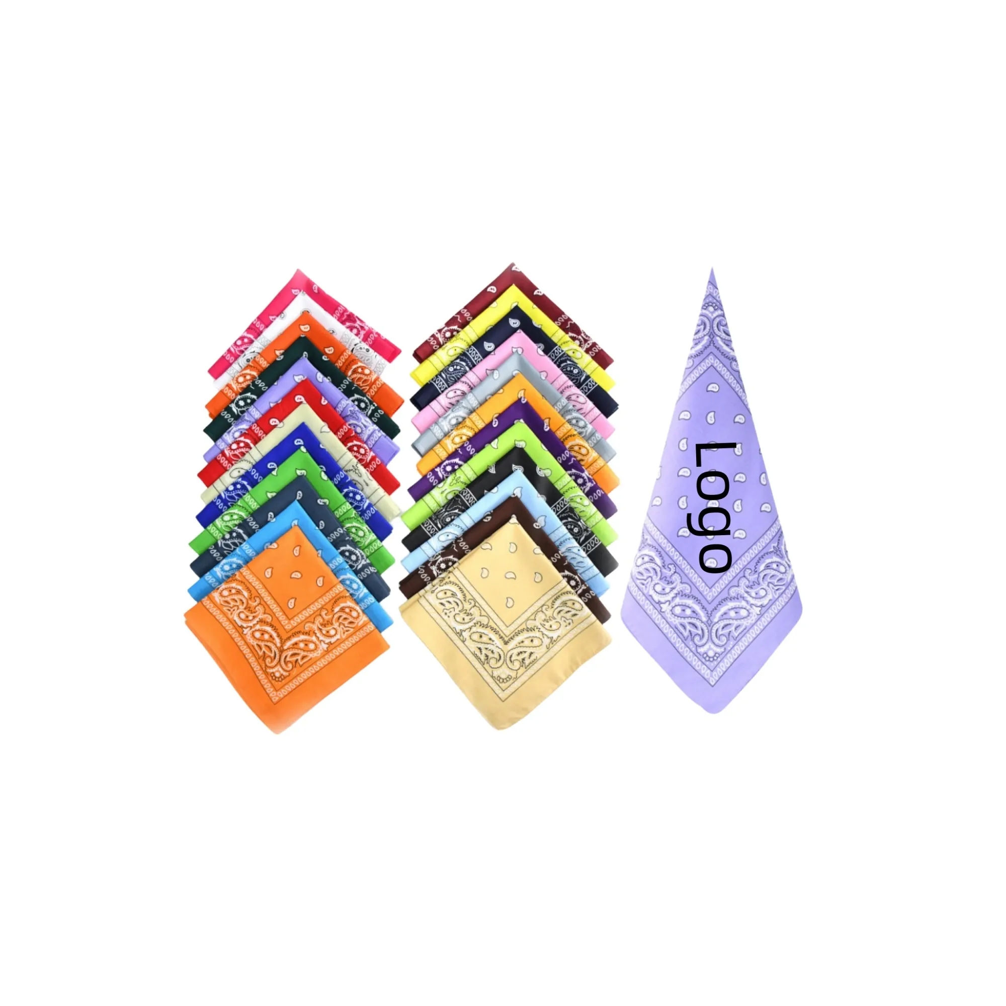 Customized Head Bandanas Square Scarf 2