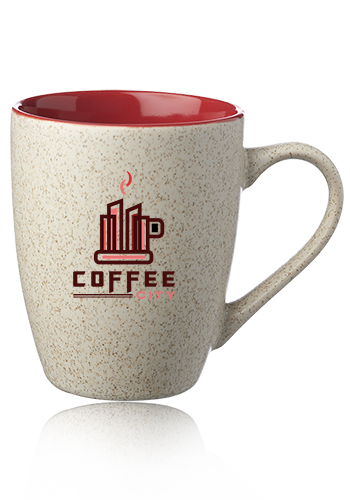 10 oz. Sesame Speckled Dual-Tone Coffee Mugs 12