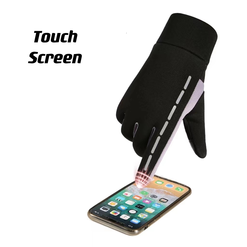 Touch Screen Winter Gloves With Reflective Strap 7