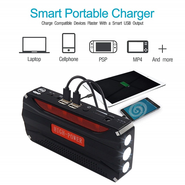 Hot Selling 12000mAh Portable Emergency Car Jump Starter 9
