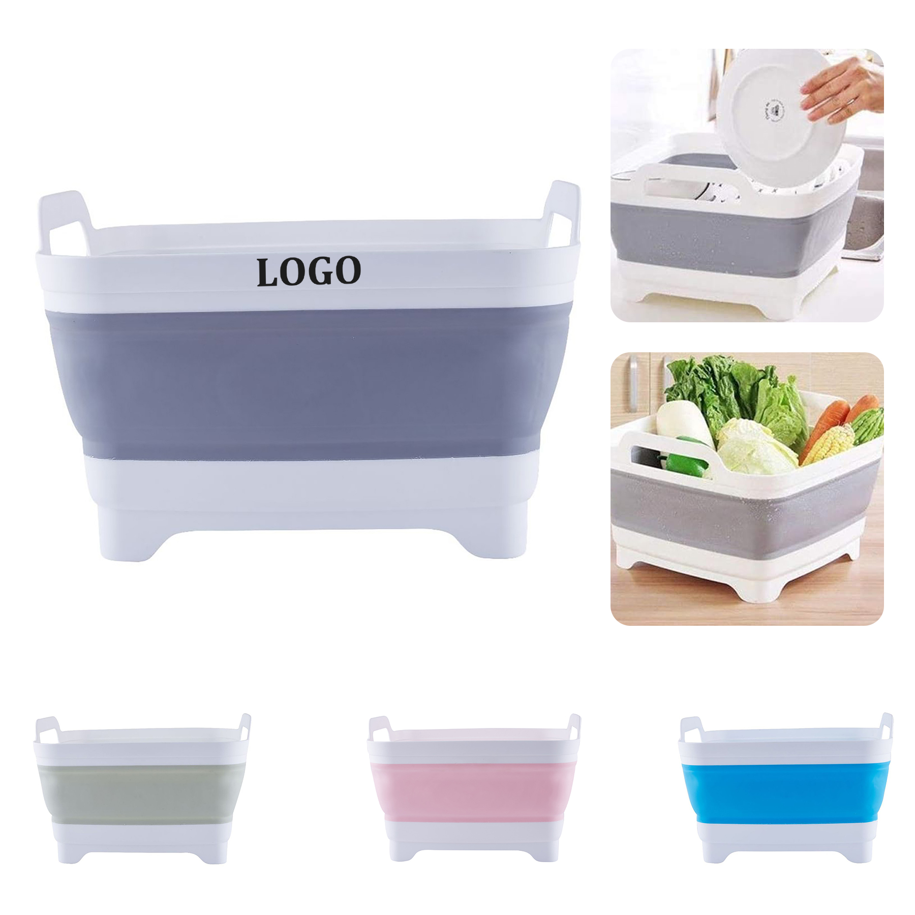 CollapsibleDish Basin with Carry Handles 2