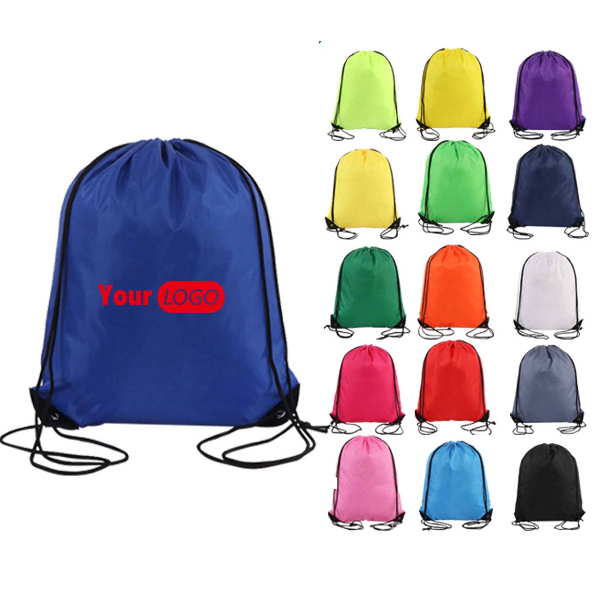 Waterproof 210D Drawstring Backpack Bag