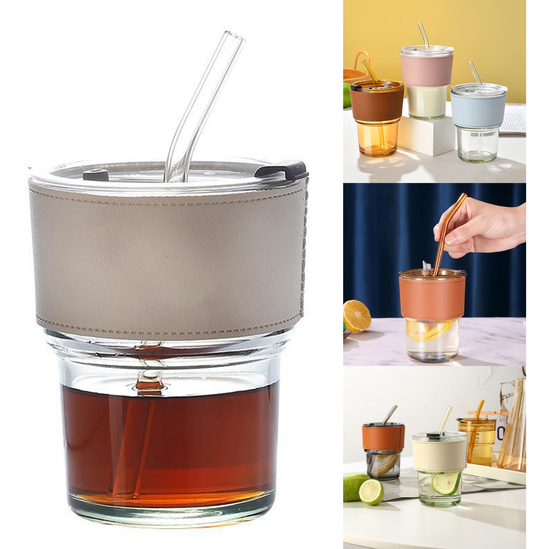 Glass Coffee Cup Glass Milk Mug Glass Tea Cup 2