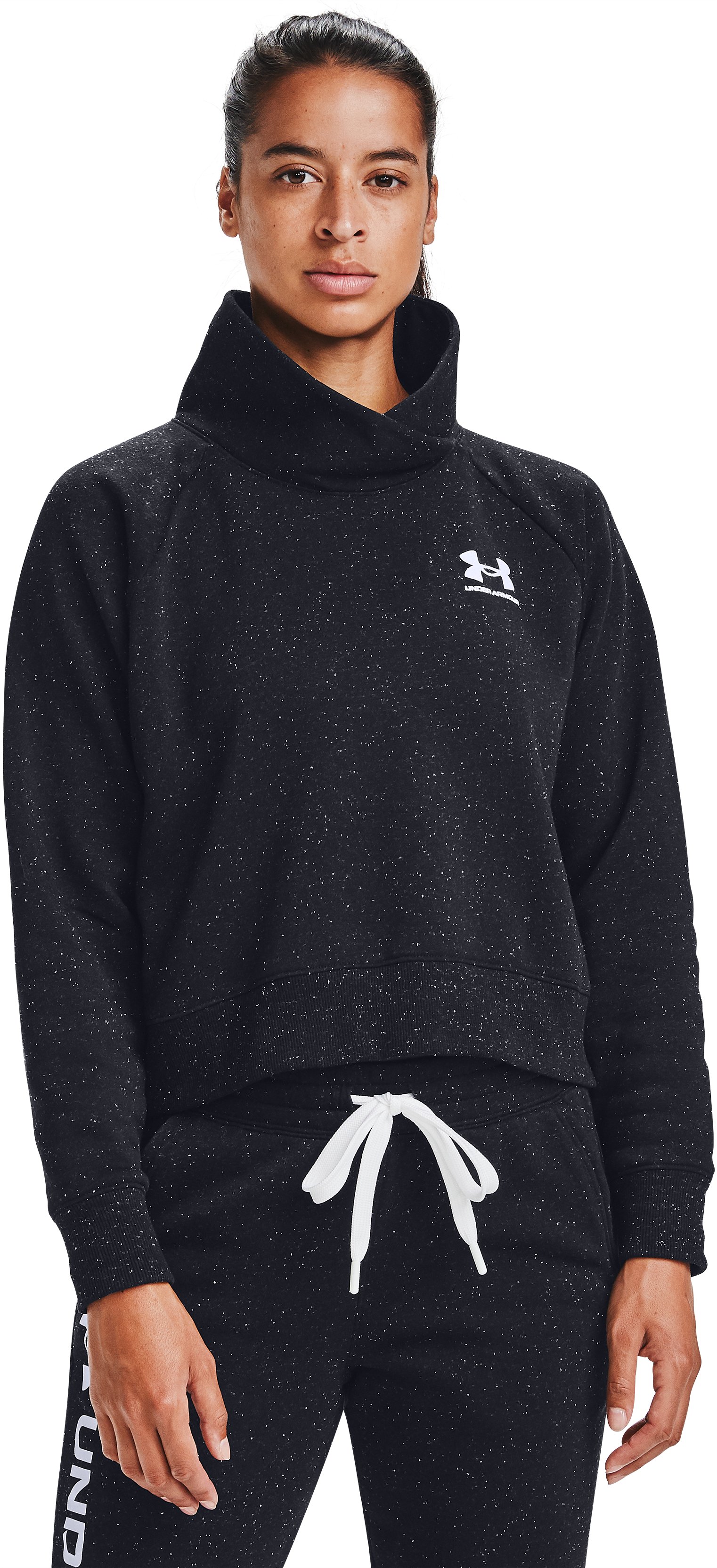 Women's UA Rival Fleece Wrap Neck, custom hoodie or sweatshirt with logo imprint 3