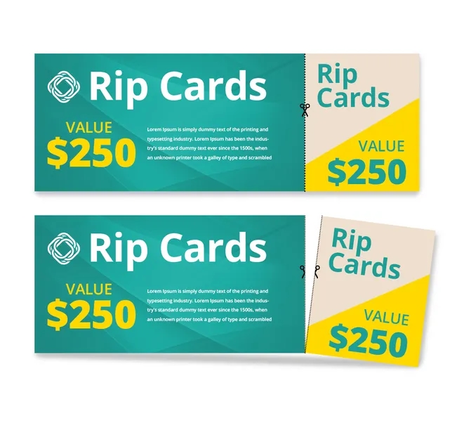 Rip Cards (8.5" x 3.5") 2