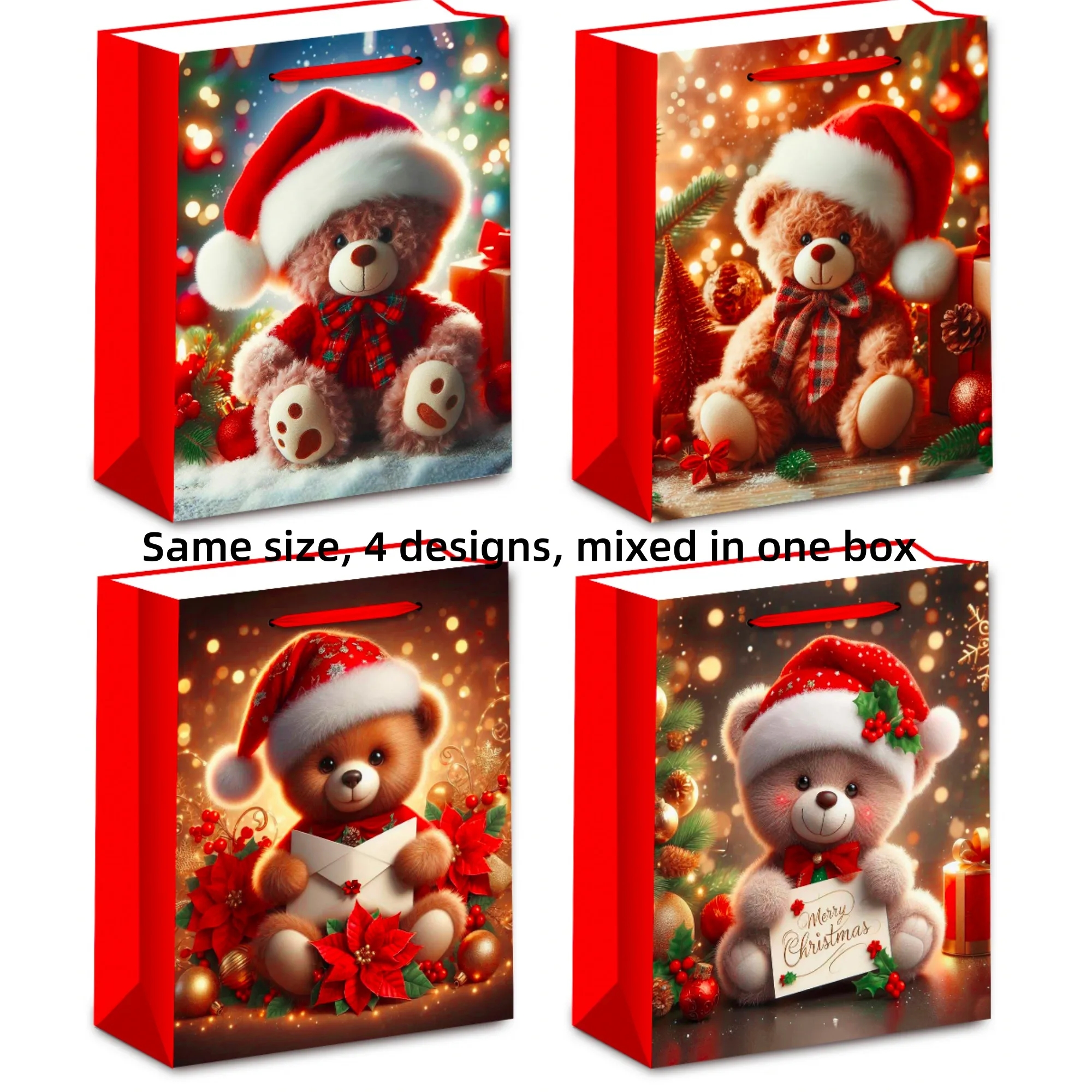 Xmas Present Tote, Santa Cat Design, Seasonal Giving 8