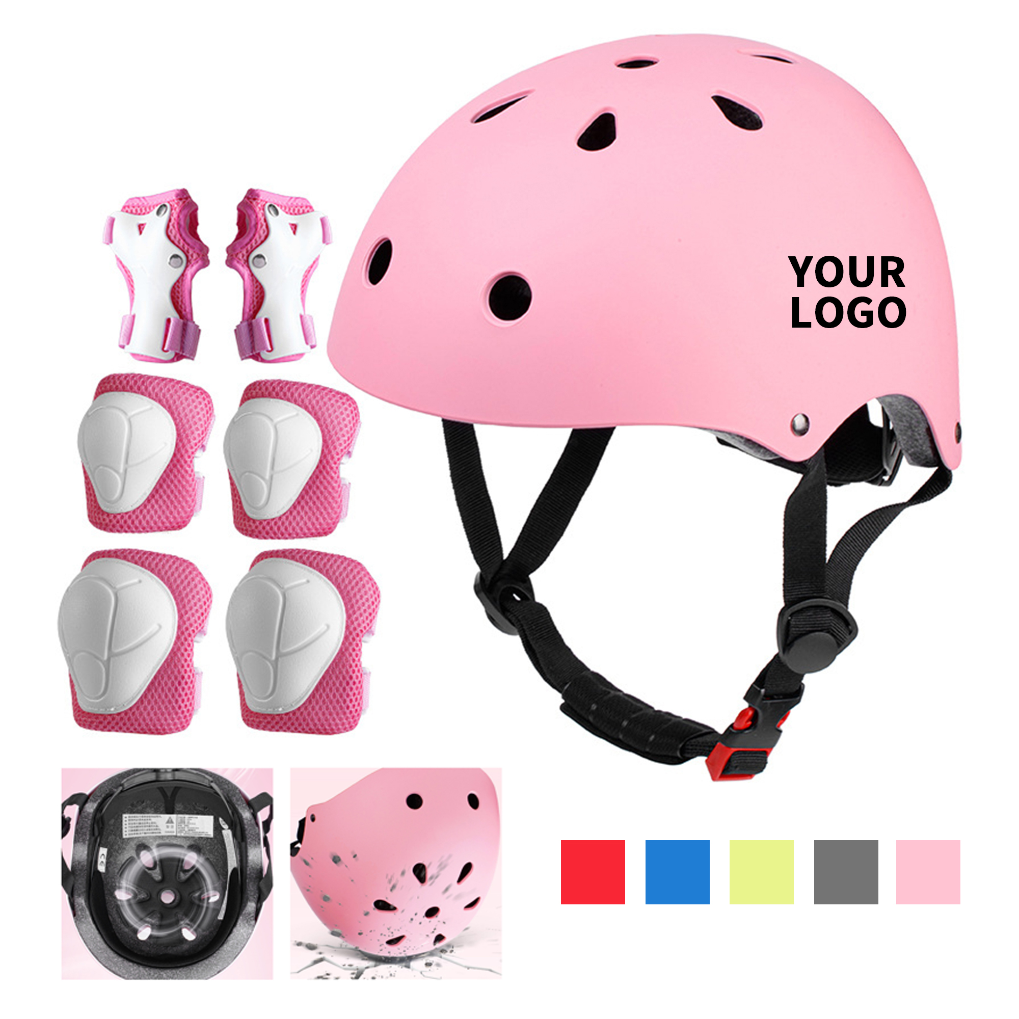 ABS EPS Ventilated Cycling Helmet With Dial Fit 6.1" Length X 9.4" Width 7