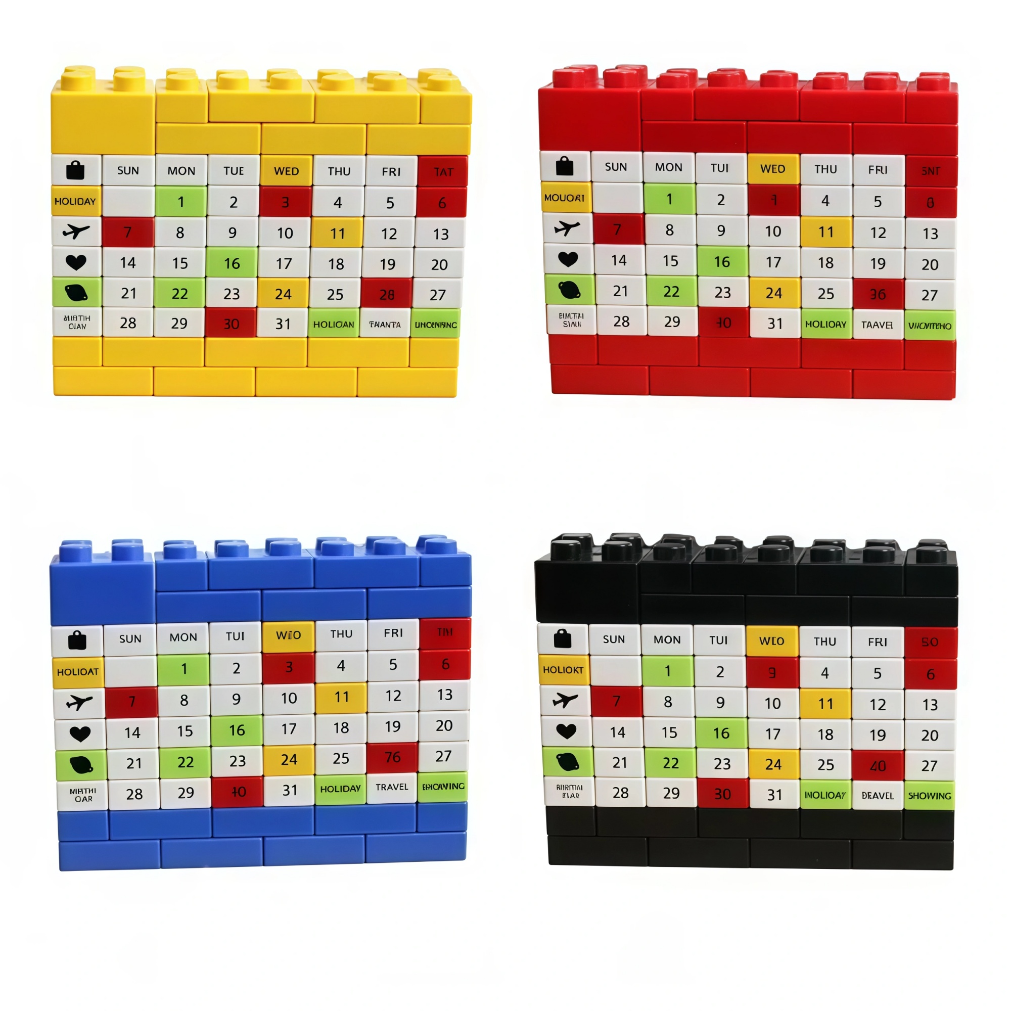 Eco-Friendly Reusable Block Perpetual Calendar 3