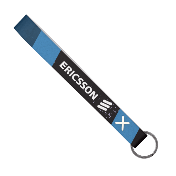 Strickland Dye-Sublimated Felt Wrist Keychain w/ Metal Split Ring 12