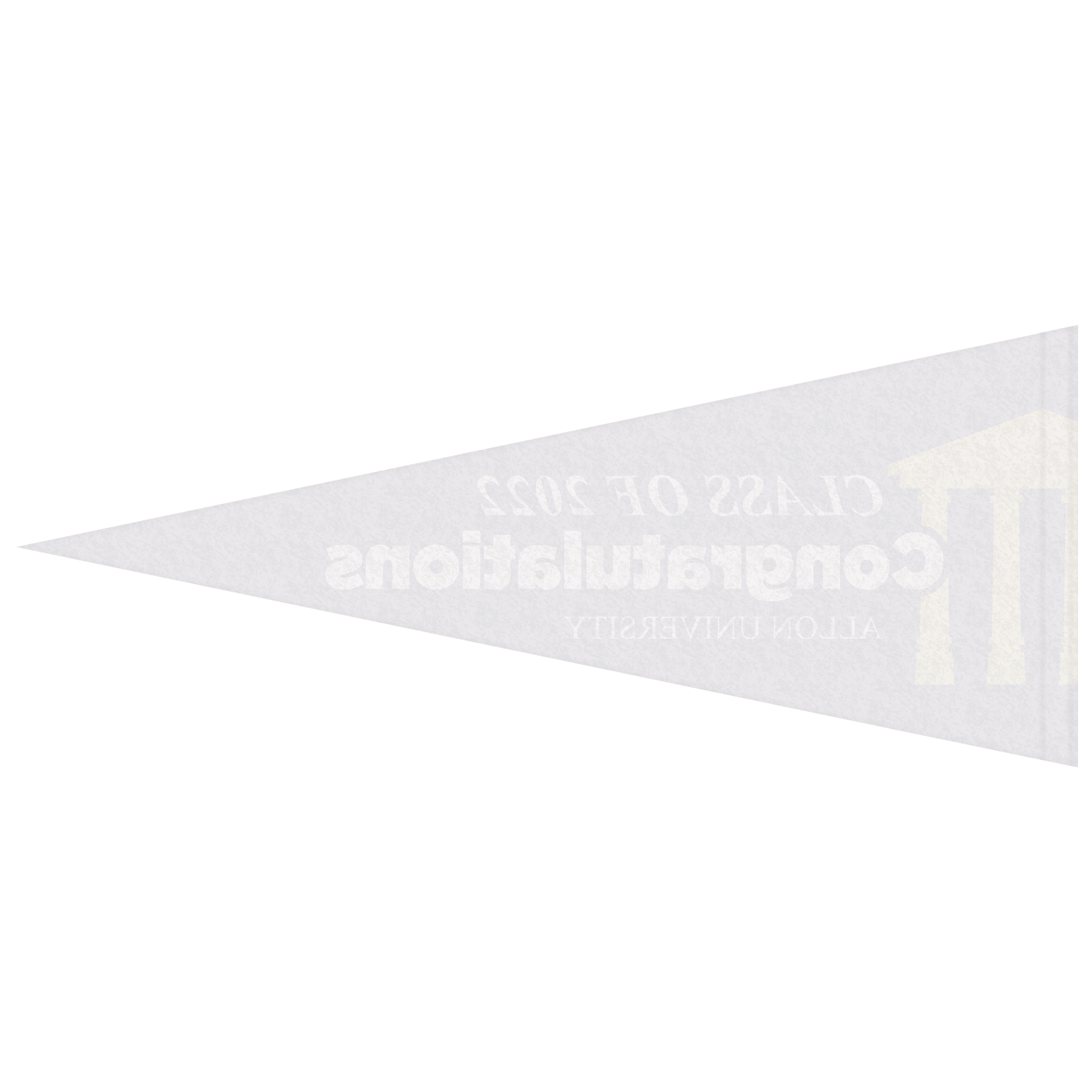 5" x 12" Digitally Printed Single Sided Custom Felt Pennant 9