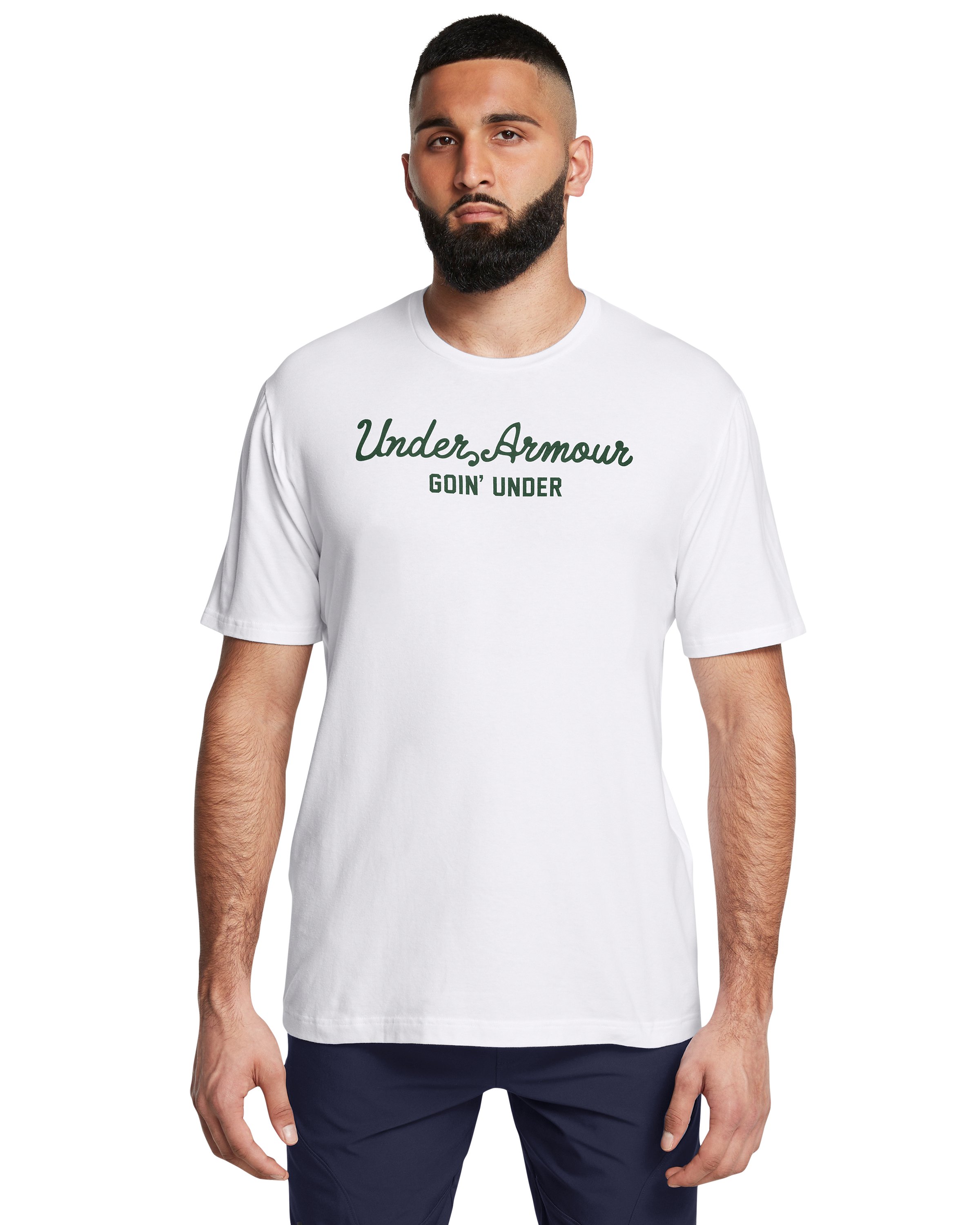 UA Golf Script Wordmark Men's Short Sleeve 3
