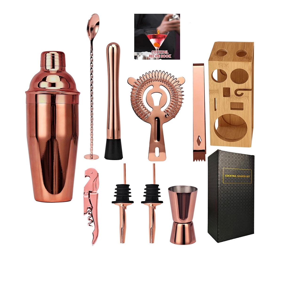 10Pcs Cocktail Shaker Set 5
