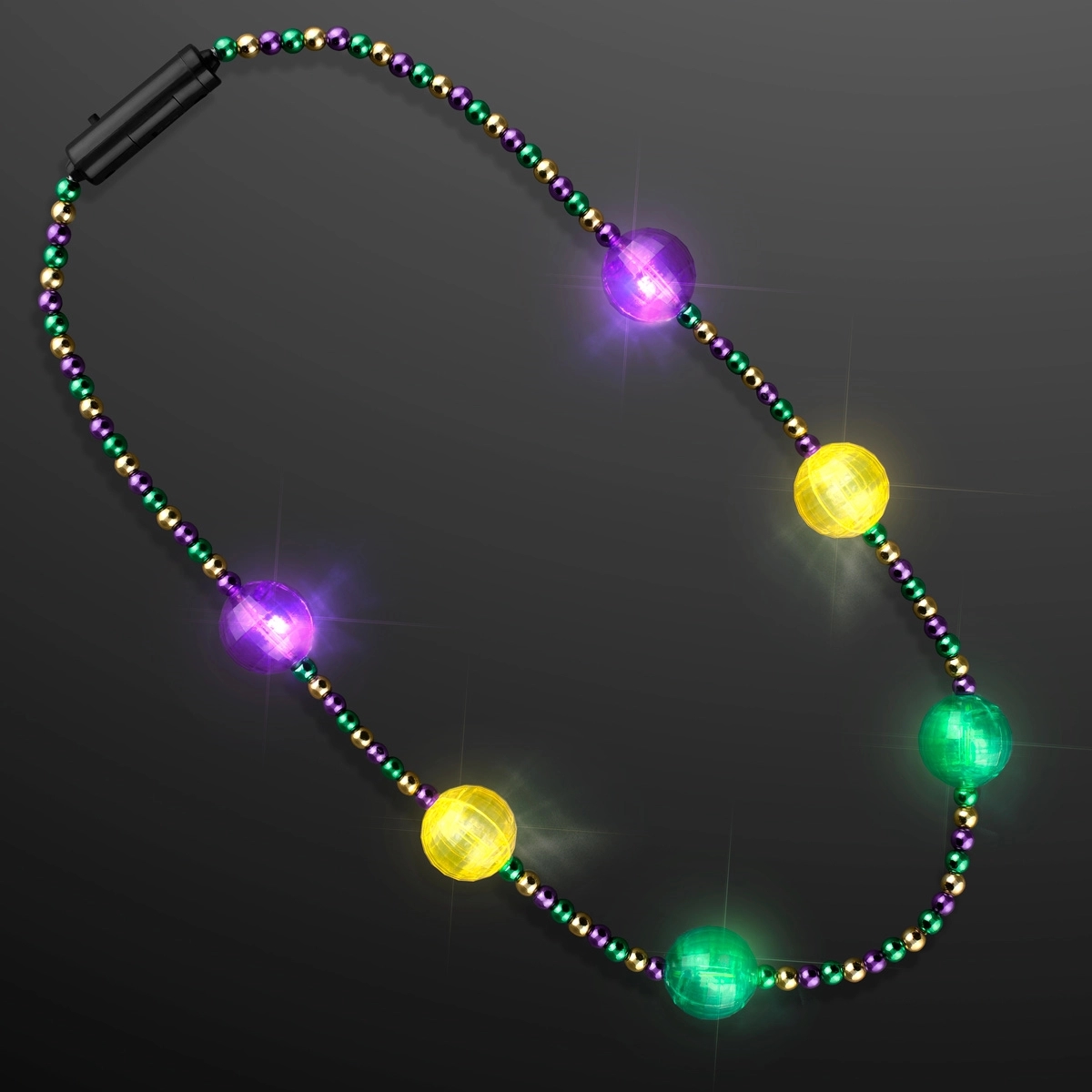 Mardi Gras Jewelry LED Beads Necklace 1