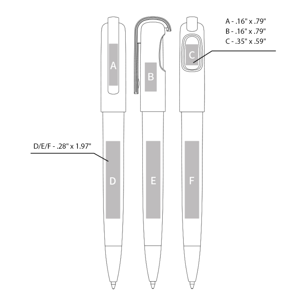 Click Action Plastic Pen 3