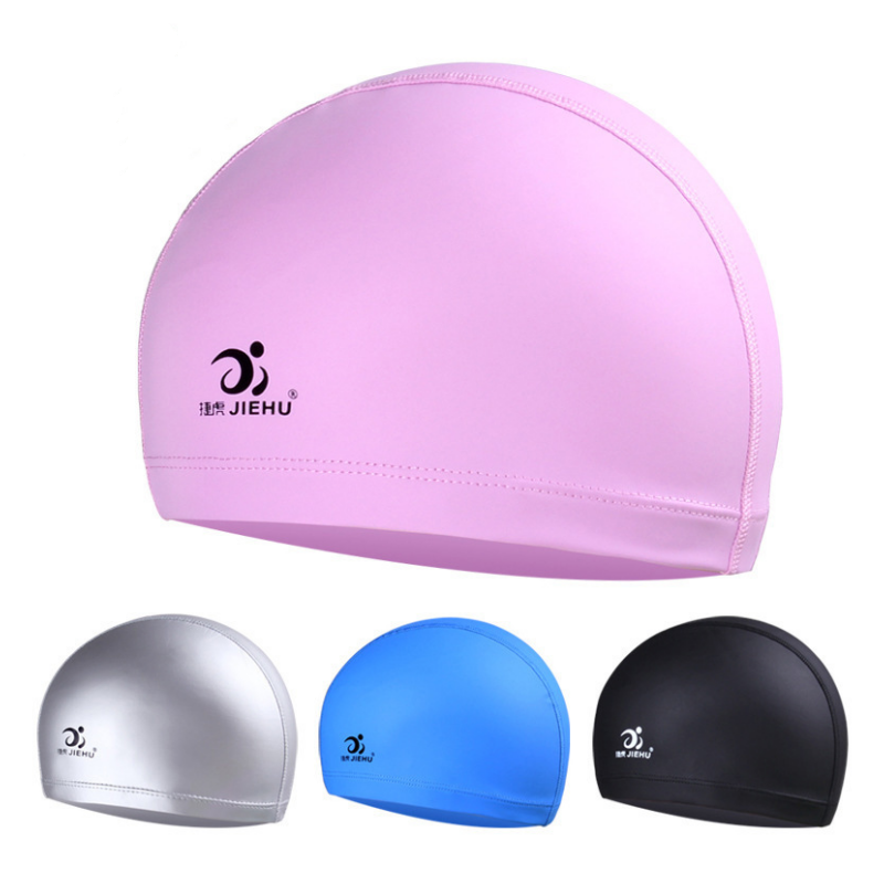 Custom Logo PU Swimming Caps 2