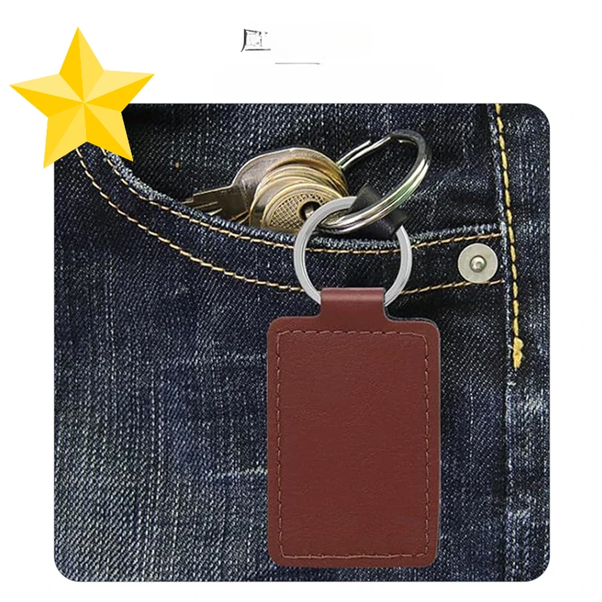 PU Leather Keychain 2