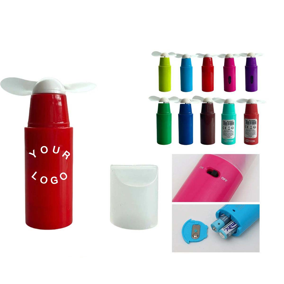 Mini Lipstick Shaped Portable Fan with Quiet Airflow 7