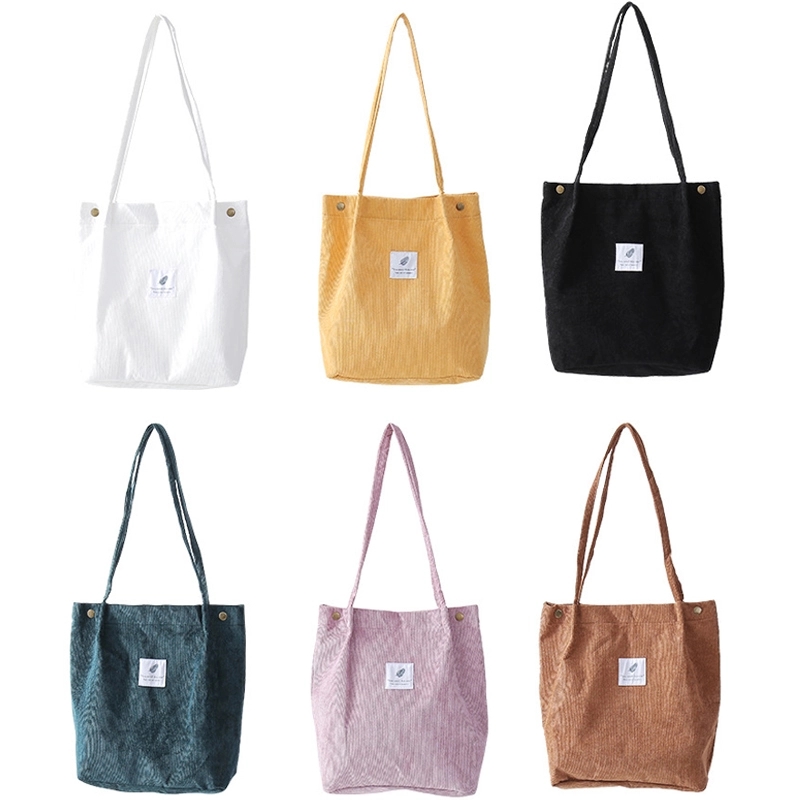 Women's Polyester Corduroy Tote Bag 2