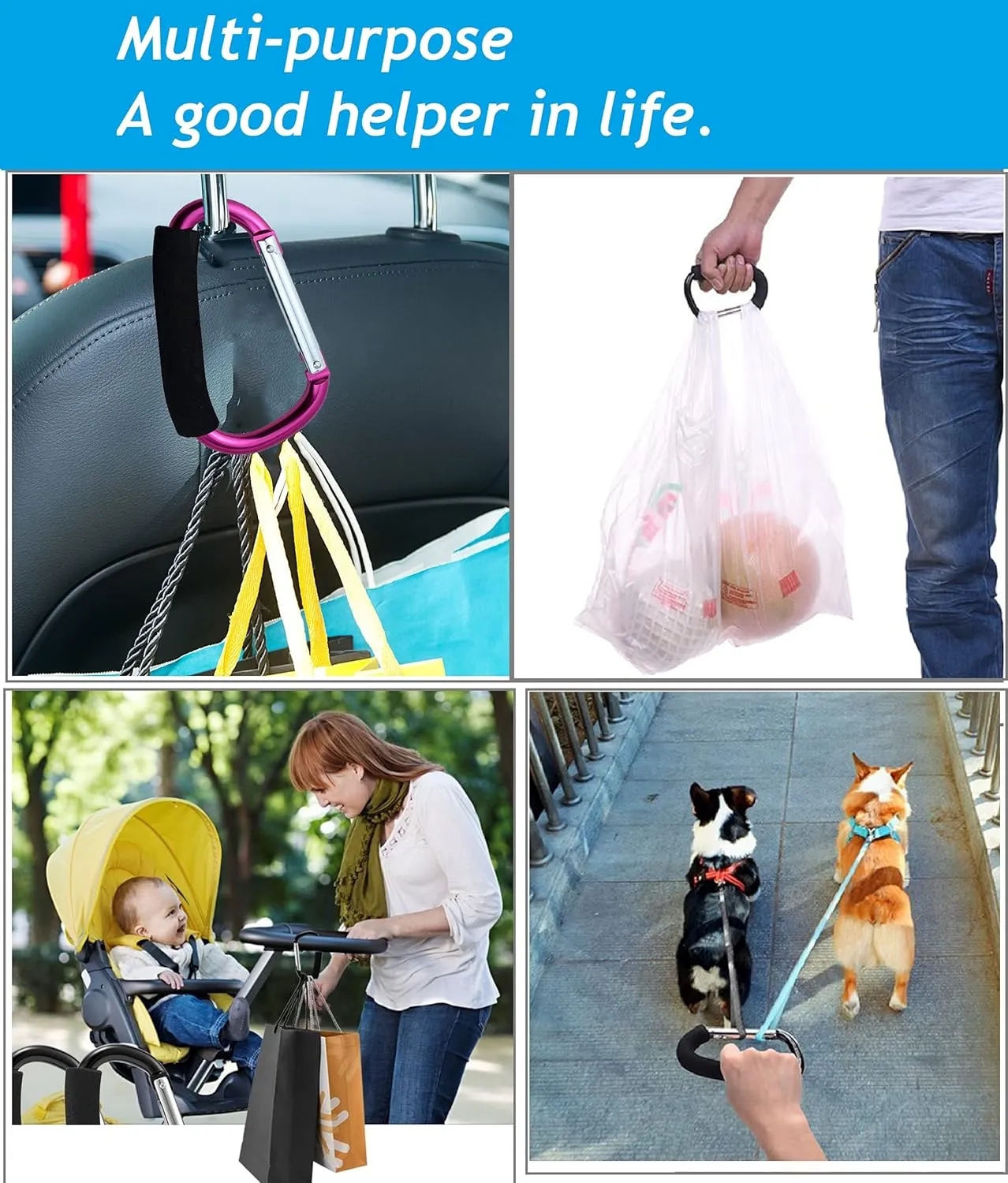 Large Stroller Hooks 5