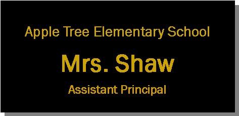 1 1/2" x 3" Rectangular Engraved Name Badge 1