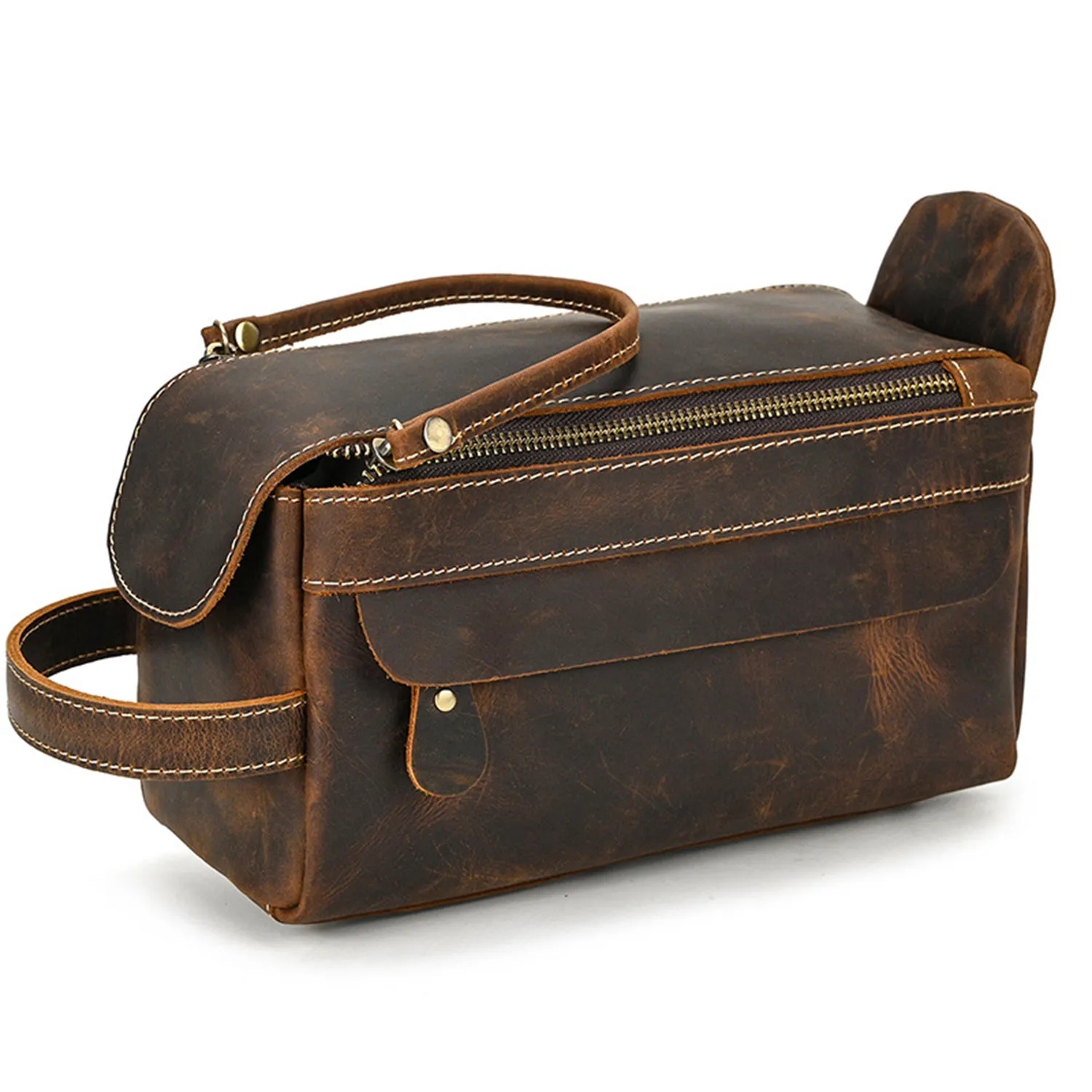 Genuine Leather Toiletry Bag 16