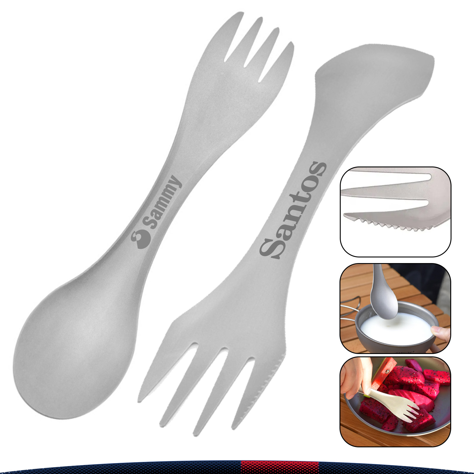 Utessy Titanium Spork 3