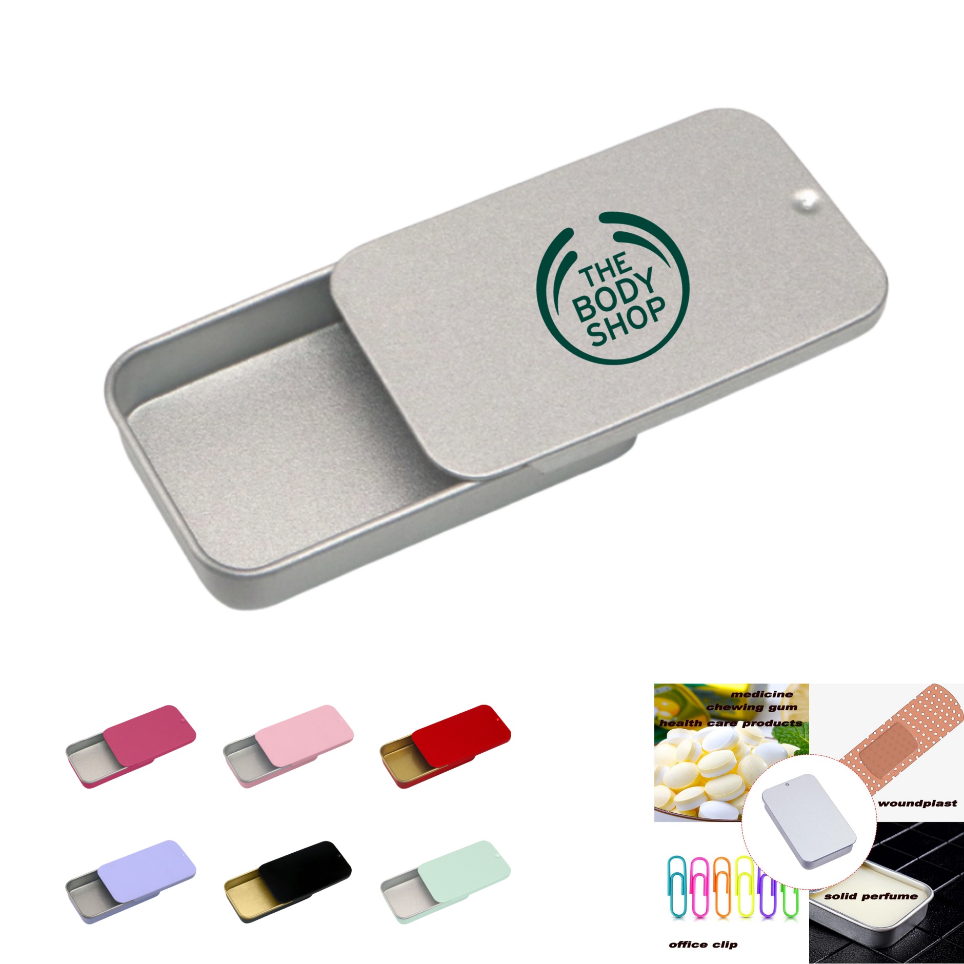Slide Top Tin Containers 5