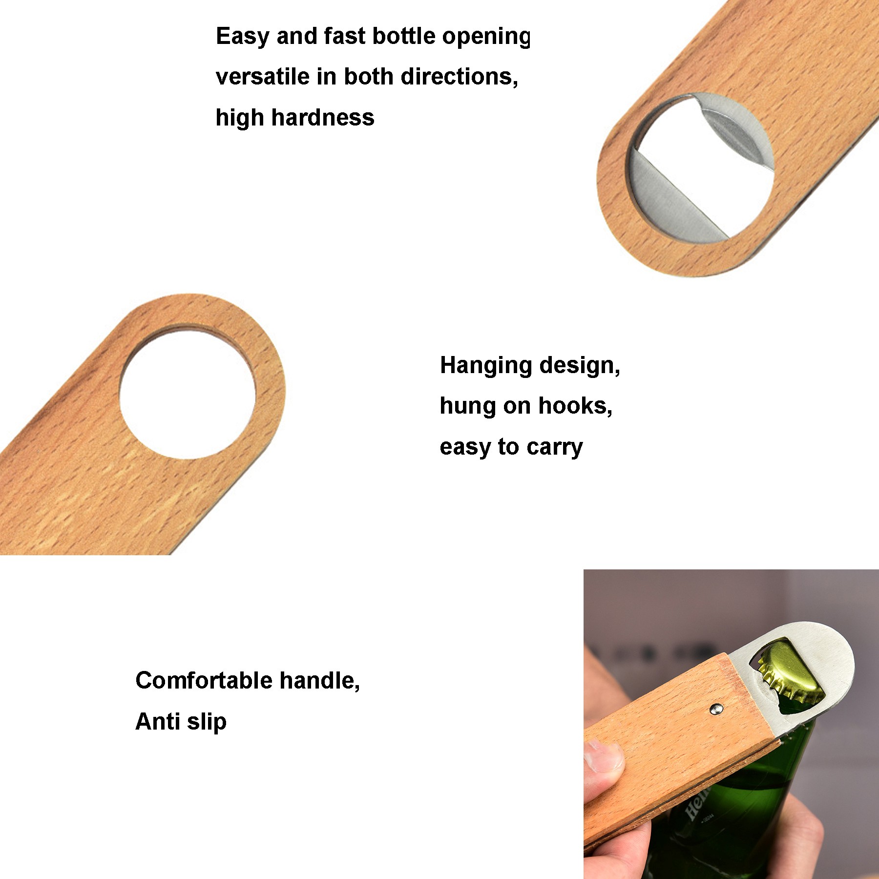 Wooden Handle Bottle Opener 3