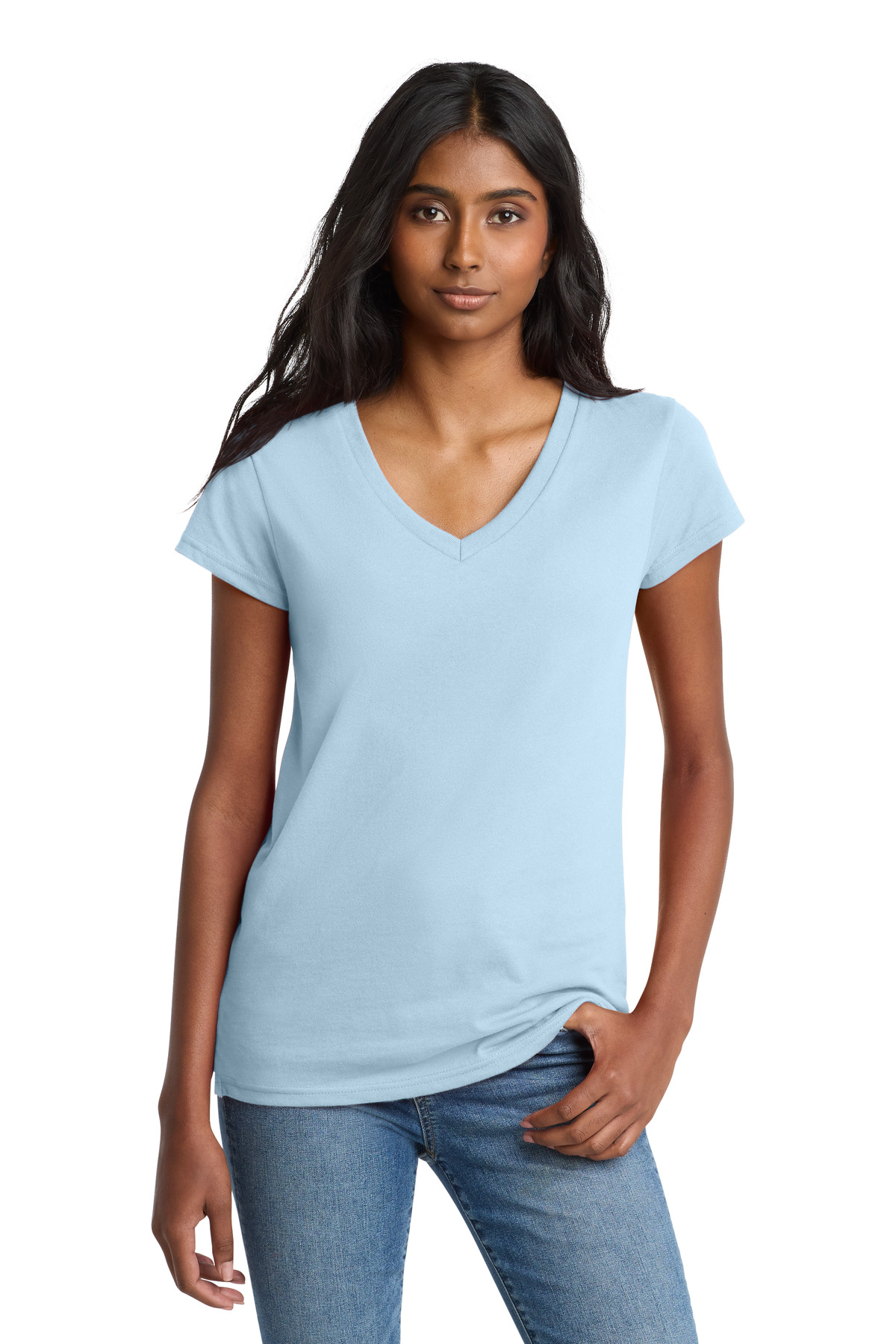 District Women's Re-Tee V-Neck DT8001 18