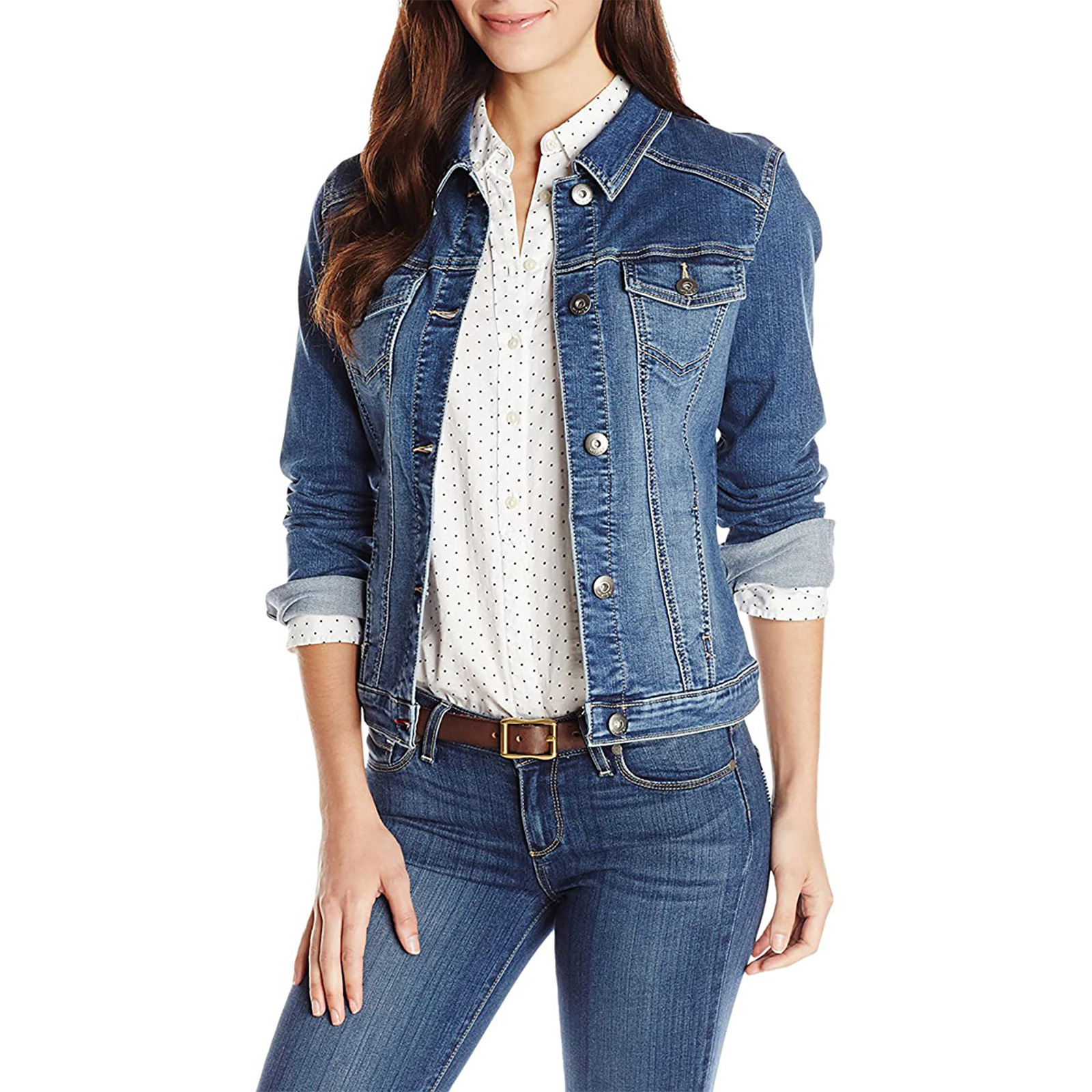 Women's Stretch Denim Jacket 2