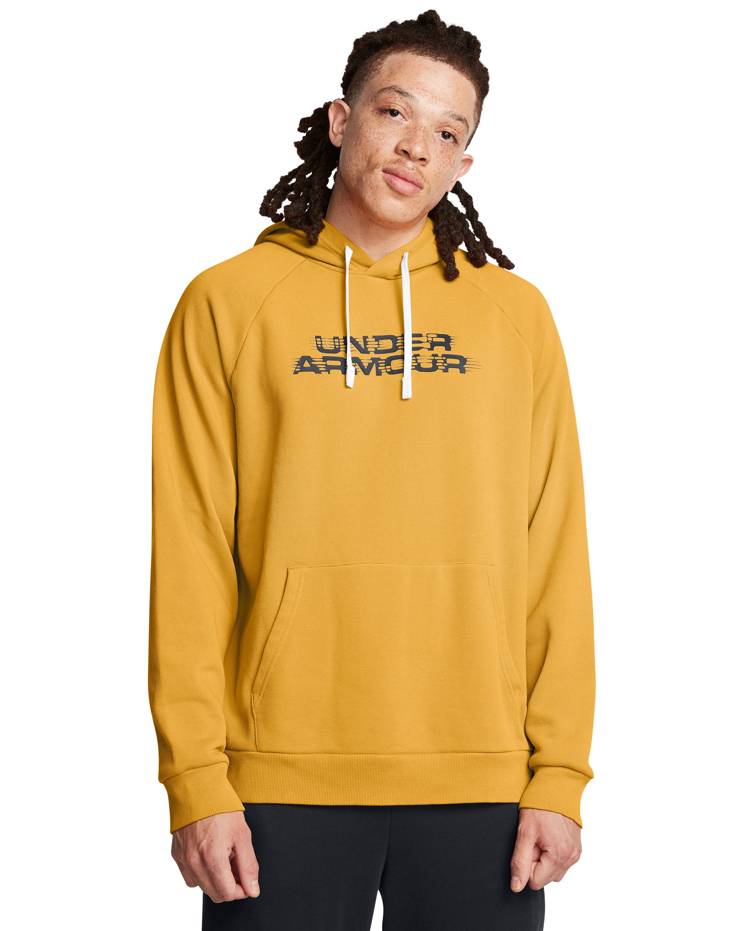 UA Rival Fleece Textured Glitch Men's Hoodie 5