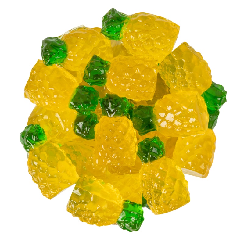 4 oz. Full Color Digibag™ with 3D Gummy Pineapples 3