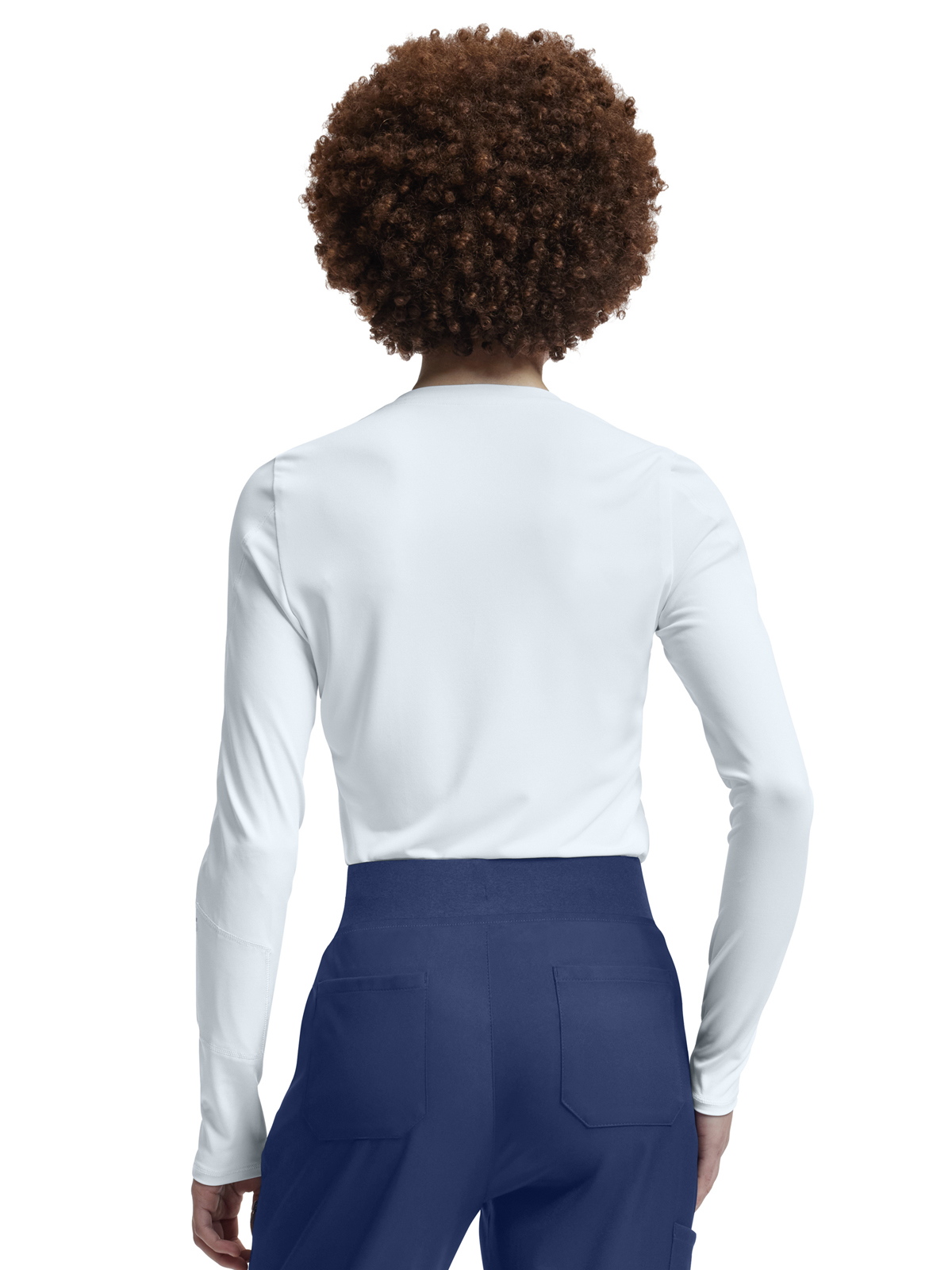 White Cross - VIBE - Women's Shirttail Hemline Underscrub Tee 20