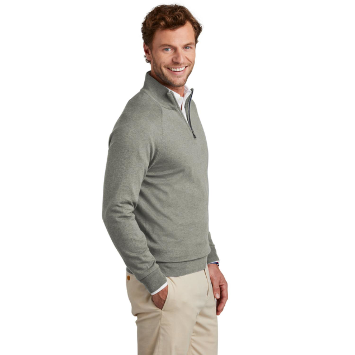 Brooks Brothers® Men’s Cotton-Stretch 1/4-Zip Pullover Sweater 14