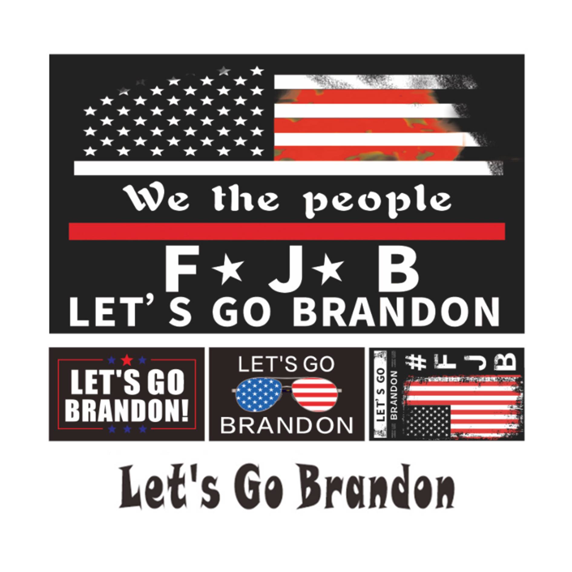 Let's Go Brandon Flags Vote Banner 3