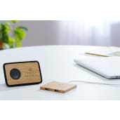 FSC® 100% Bamboo Wireless Charge Pad w/Dual Output 76