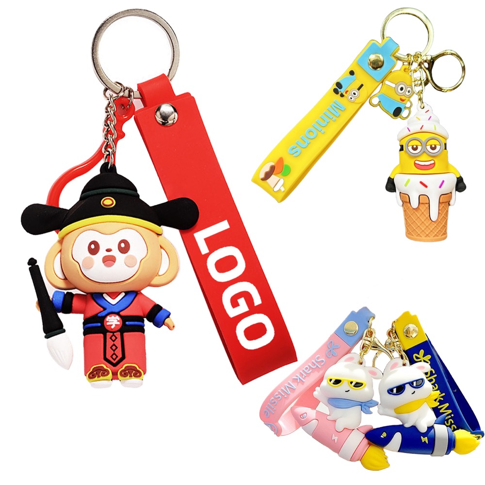 Customizable 3D PVC Keychain 1