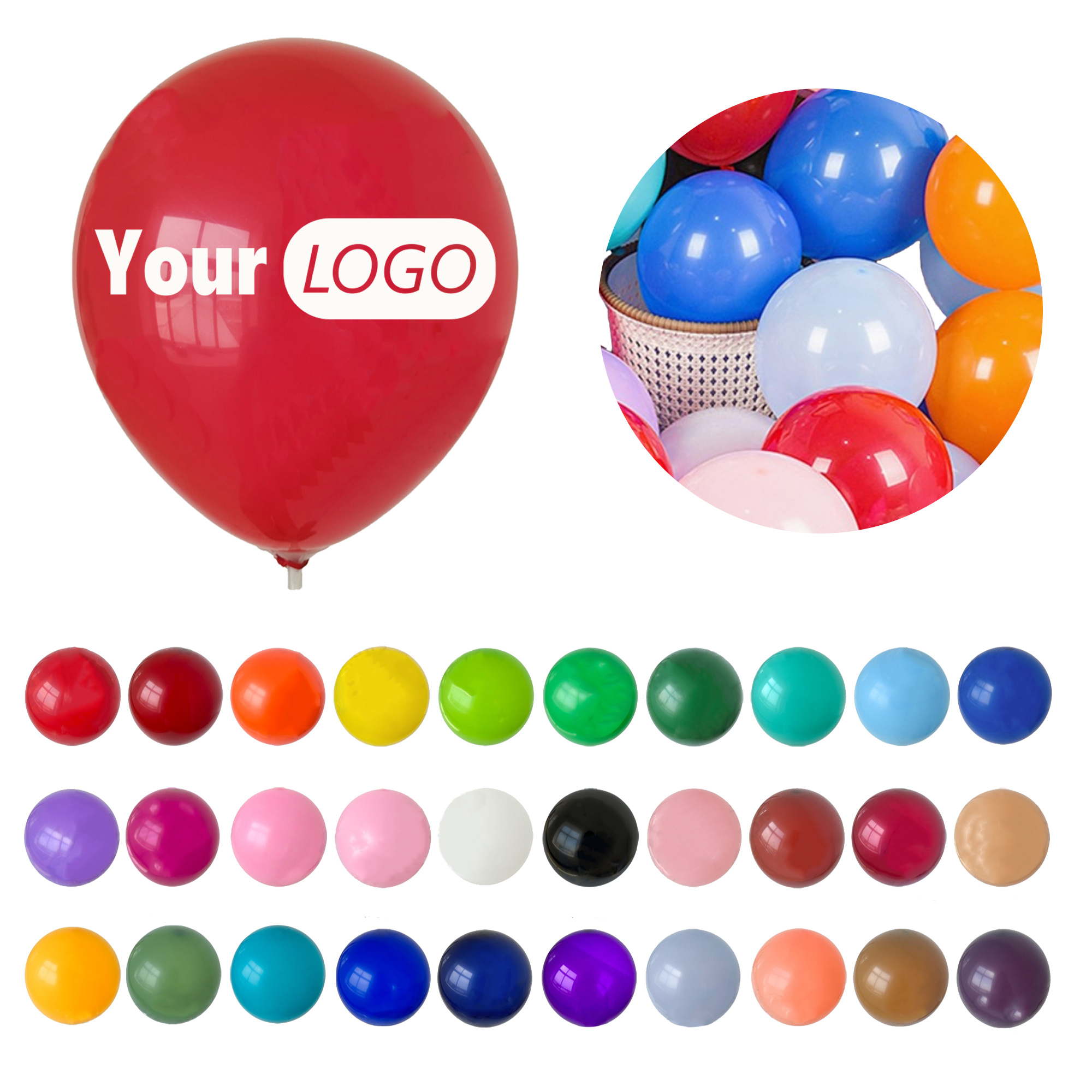 MOQ 50 for 12 inch latex balloon 2