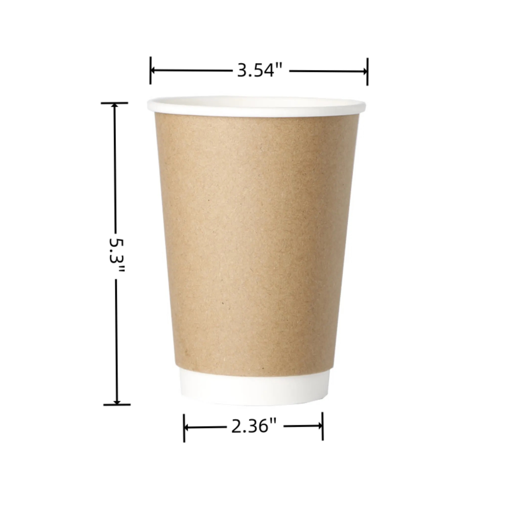 16oz Disposable Kraft Paper Cup 2