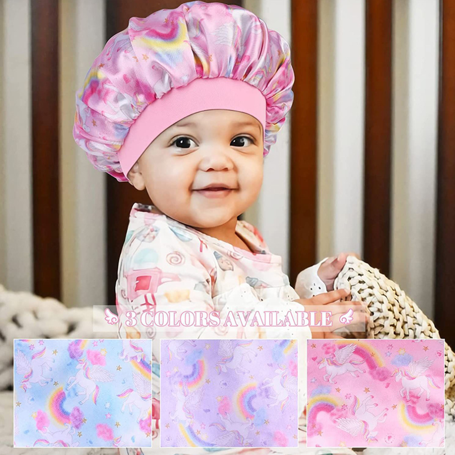 Breathable Baby Bonnets Night Sleep Cap 7
