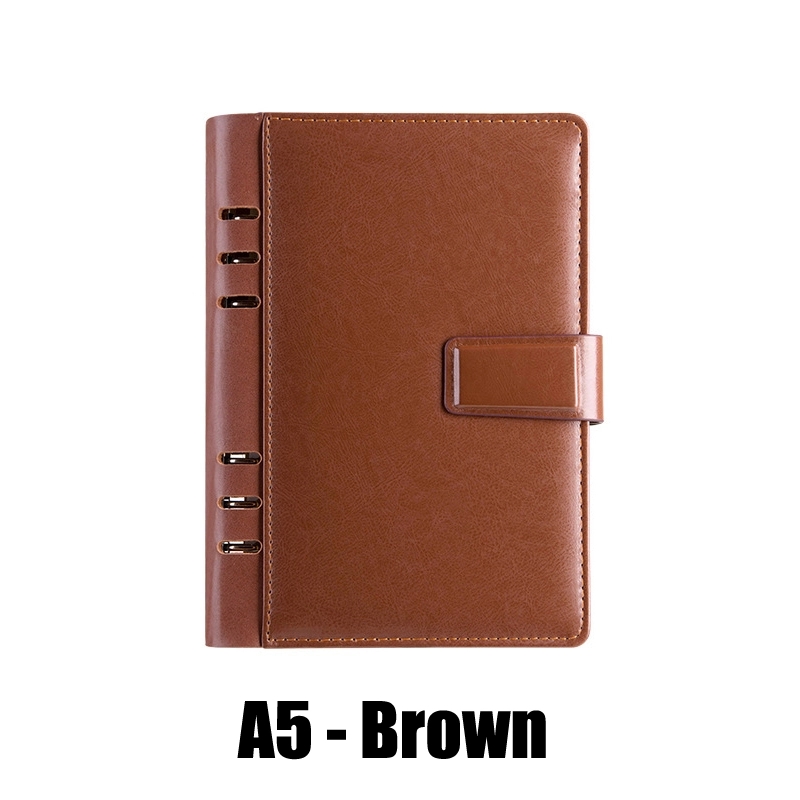 PU Leather A6/A5 Business Travel Journal Binder Notebook 8